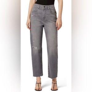 Hudson Kass High Rise Straight Ankle Jeans